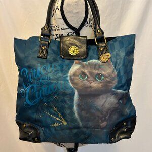 Whimsical Alice in Wonderland Cheshire Cat Purse